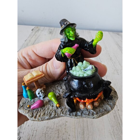 Lemax Witch AS IS cauldron spell Halloween people accessory decor book - Picture 8 of 8